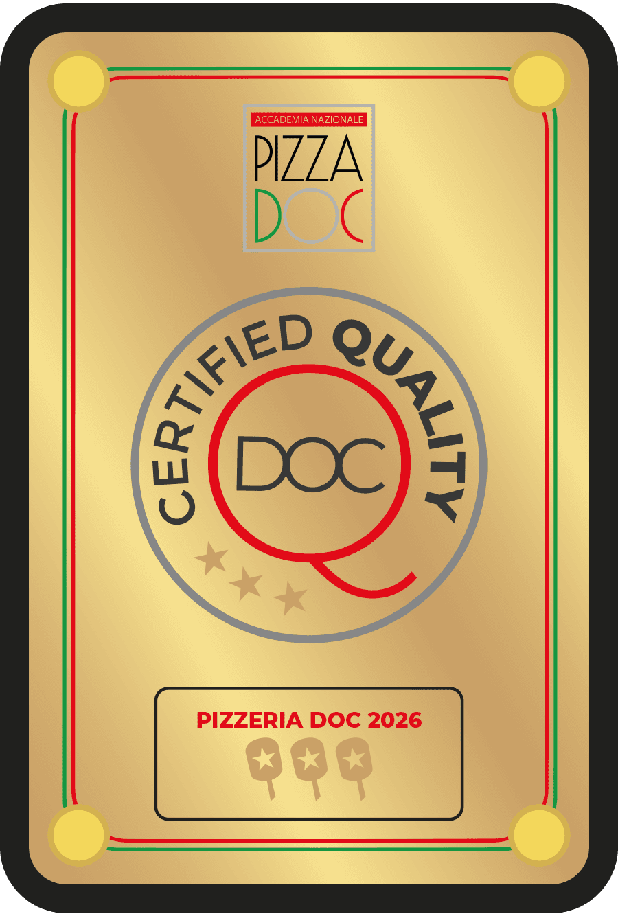 Pizza DOC Award